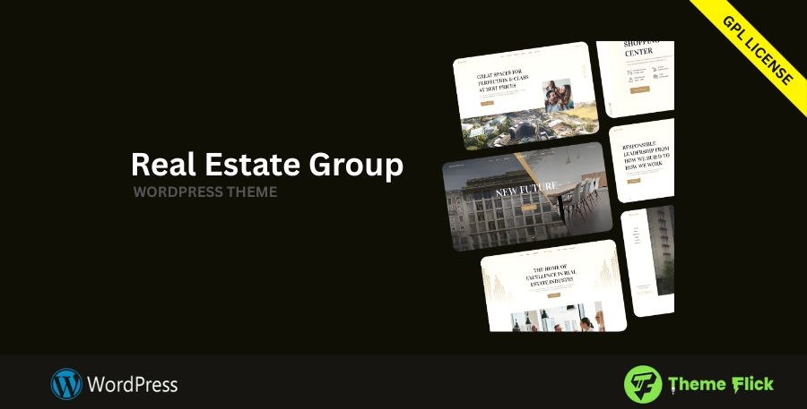 Real Estate Group WordPress Theme for Property Listings