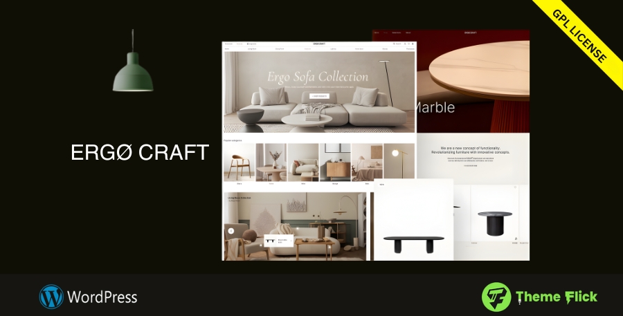 ErgoCraft – Modern Furniture Store WordPress Theme