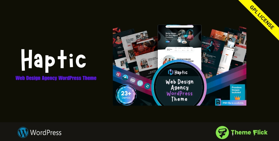 Haptic — Web Design & Creative Agency WordPress Theme