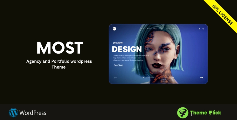 Most – Creative Agency and Portfolio WordPress Theme (Modern & Responsive)