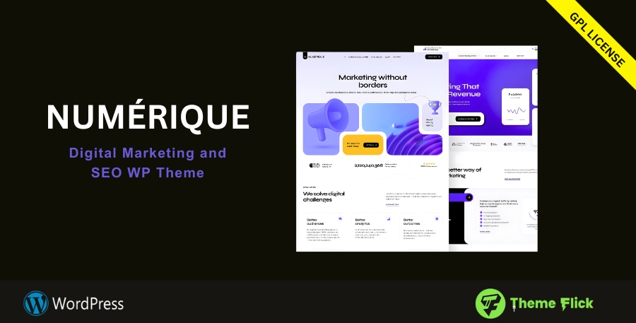 Numérique — Digital Marketing & SEO Agency WordPress Theme