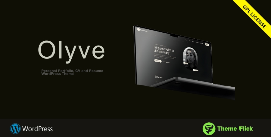 Olyve — Personal Portfolio, CV & Resume WordPress Theme