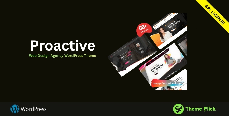 Proactive – Multipurpose One-Page & Agency WordPress Theme