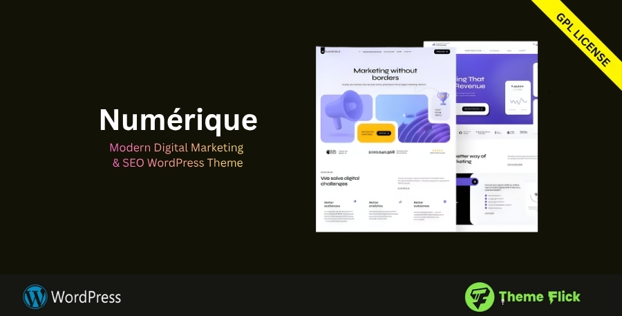 Numérique – Modern Digital Marketing & SEO WordPress Theme