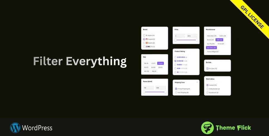 Filter Everything – Advanced WordPress & WooCommerce Product Filter Plugin for Faceted Search