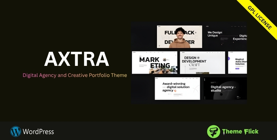 Axtra – Creative Agency & Portfolio WordPress Theme