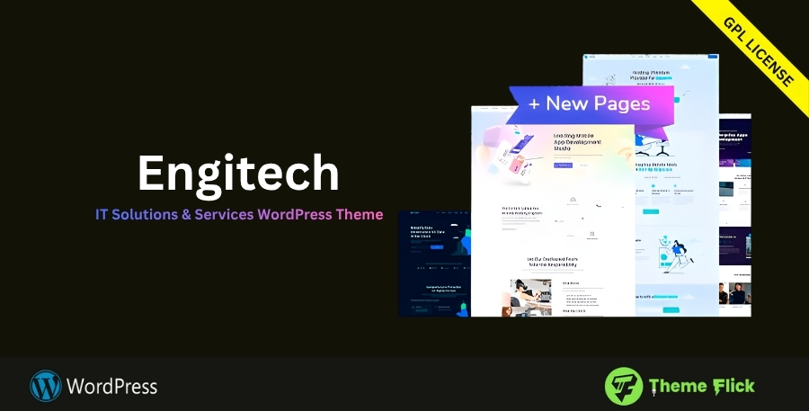 Engitech – IT Services, App & Startup WordPress Theme