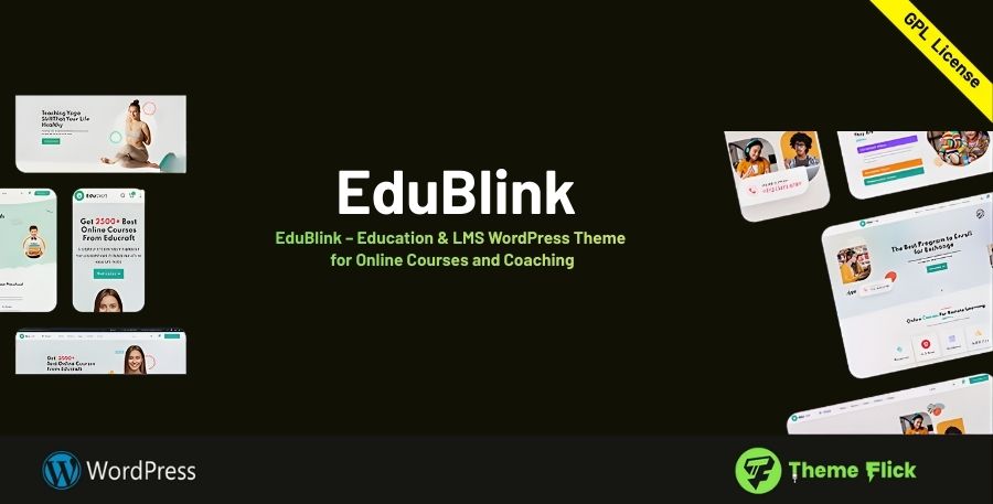 EduBlink – Education & LMS WordPress Theme for Online Courses and Coaching