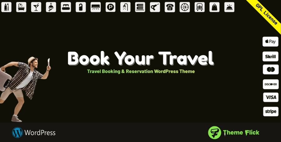 Book Your Travel – Travel Booking & Reservation WordPress Theme