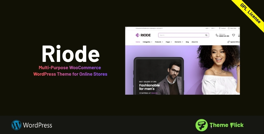 Riode – Multi-Purpose WooCommerce WordPress Theme for Online Stores