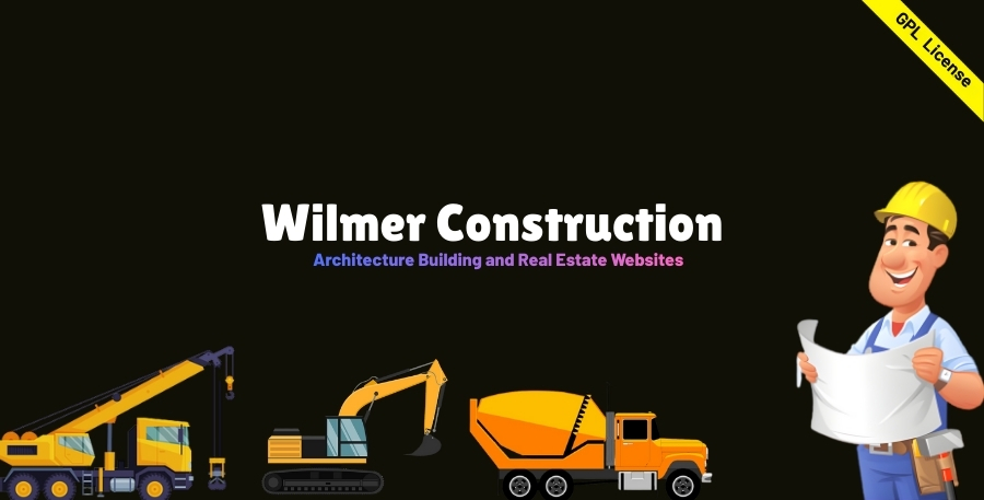 Wilmer Construction WordPress Theme - Architecture Building and Real Estate Websites