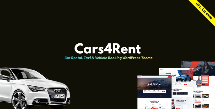 Cars4Rent – Car Rental, Taxi & Vehicle Booking WordPress Theme
