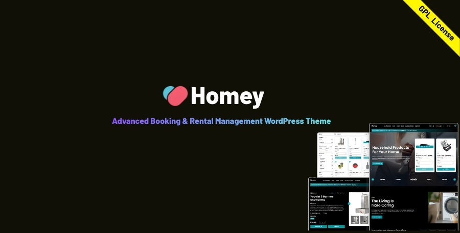 Homey – Advanced Booking & Rental Management WordPress Theme