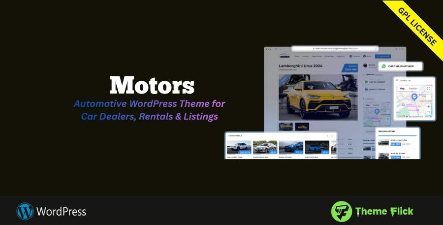 Motors – Automotive WordPress Theme for Car Dealers, Rentals & Listings 5.6.89