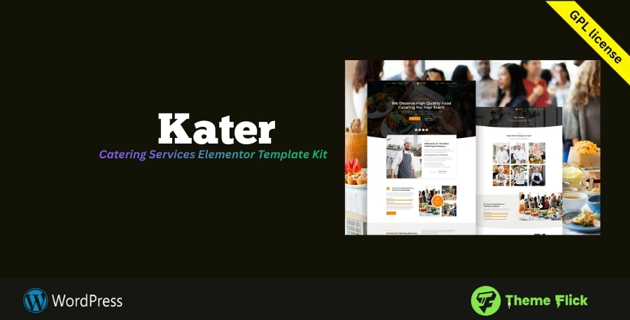 Catera – Catering Services Elementor Template Kit for Restaurants & Food Businesses