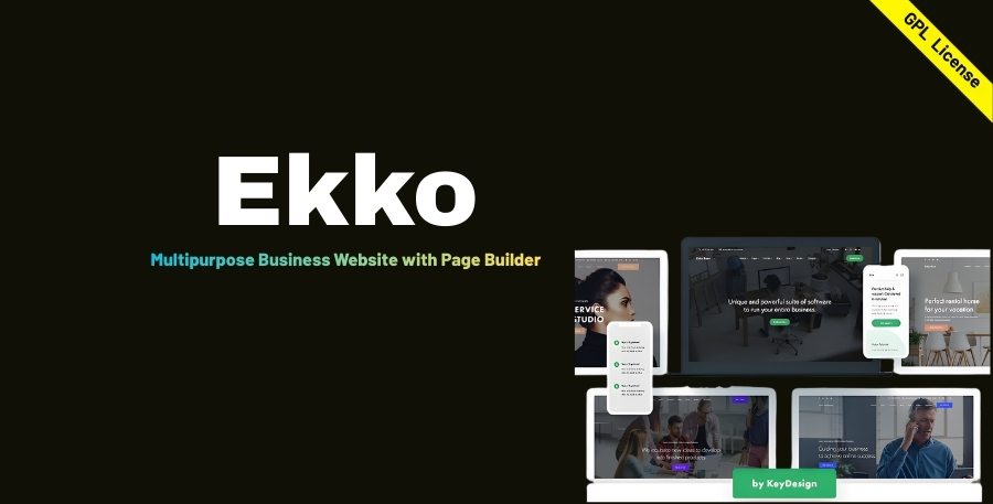 Ekko WordPress Theme - Multipurpose Business Website with Page Builder
