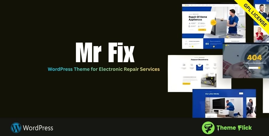 MrFix WordPress Theme for Appliance & Electronic Repair Services 1.3