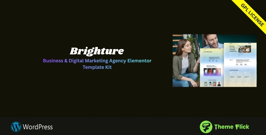 Brighture Business & Digital Marketing Agency Elementor Template Kit