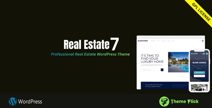 Real Estate 7 – Professional Real Estate WordPress Theme with IDX, CRM & Booking System 3.5.6