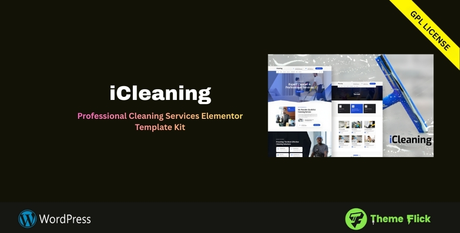 iCleaning – Professional Cleaning Services Elementor Template Kit