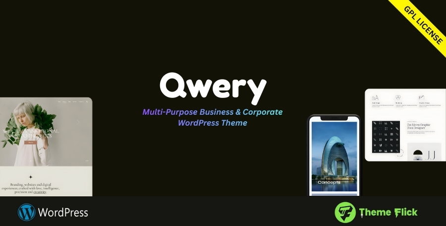Qwery – Multi-Purpose Business & Corporate WordPress Theme 3.6.1