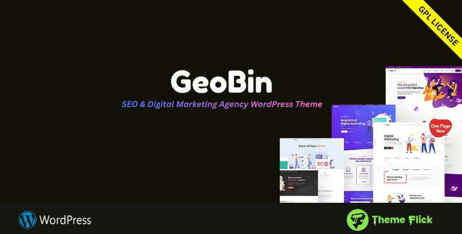 GeoBin – SEO & Digital Marketing Agency WordPress Theme with Elementor 2.7.6