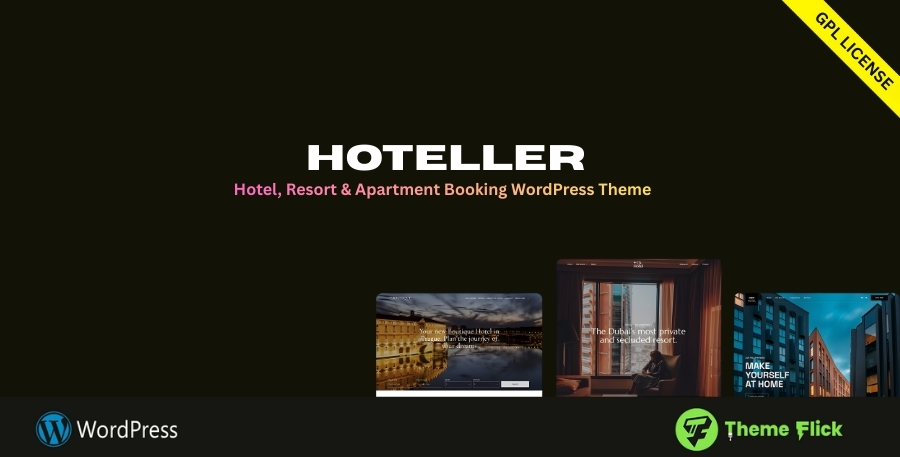 Hoteller – Hotel & Resort Booking WordPress Theme with Advanced Reservation System 6.8.9