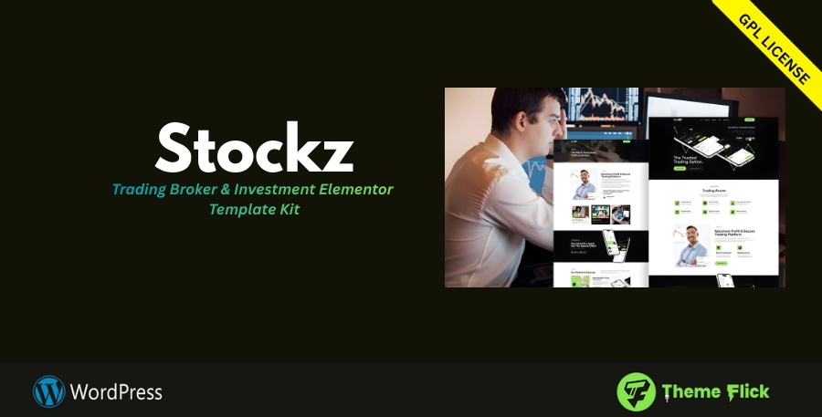 Stockz – Trading Broker & Investment Services Elementor Template Kit