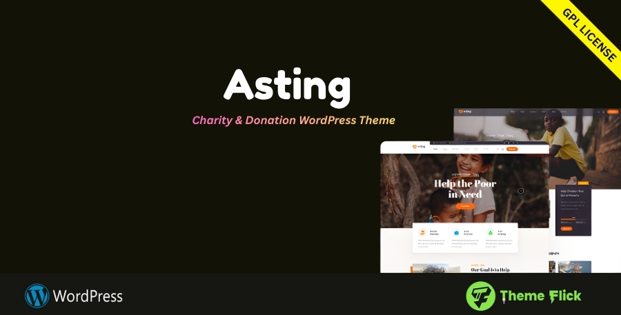Asting – Charity & Donation WordPress Theme for Nonprofits & Fundraising 1.2.7
