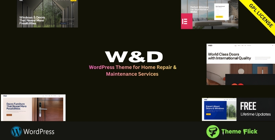 W&D WordPress Theme for Home Repair, HVAC & Maintenance Services 1.9.0