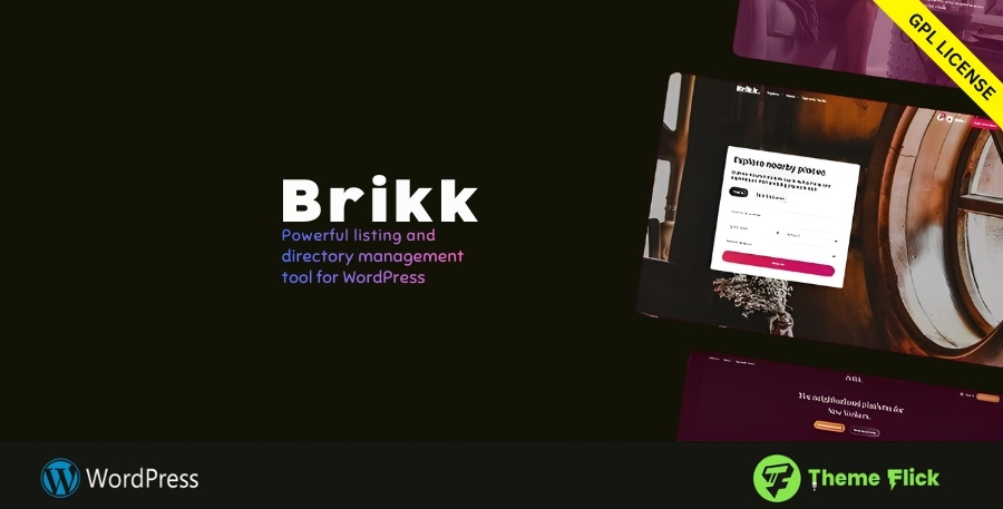 Brikk Directory & Booking WordPress Theme 3.1.0