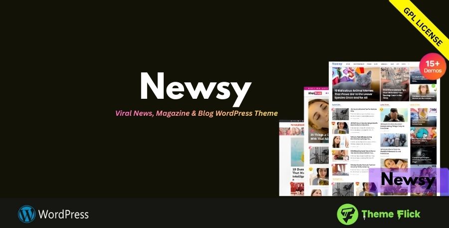 Newsy – Viral News, Magazine & Blog WordPress Theme 2.6.0