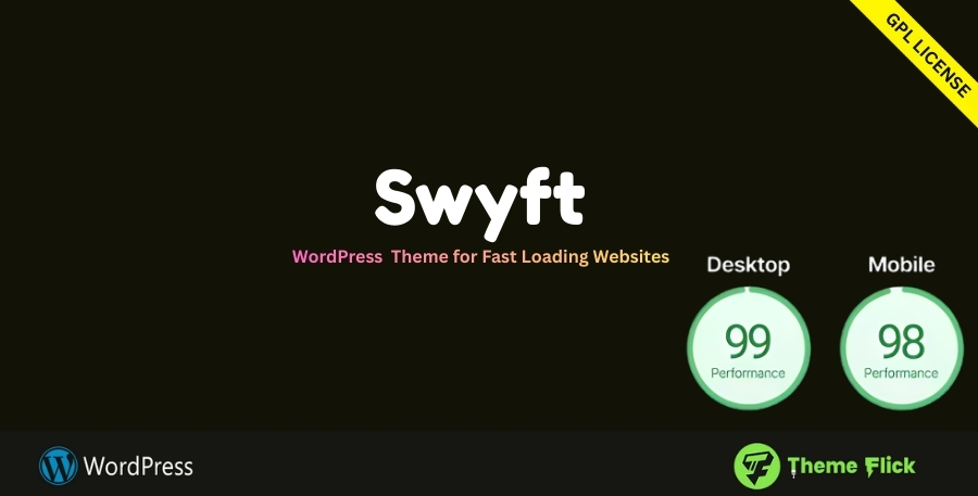 Swyft PageSpeed Optimized WordPress Blog Theme for Fast Loading Websites 1.1.1