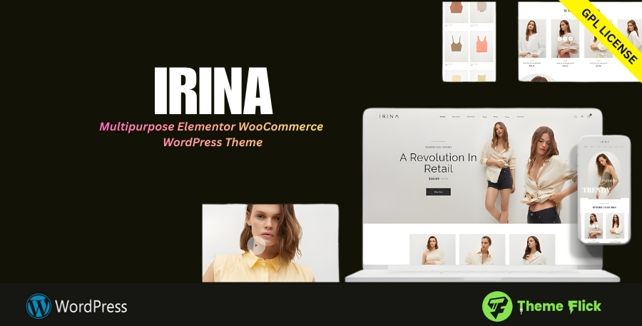 IRINA – Multipurpose Elementor WooCommerce WordPress Theme 2.1.1