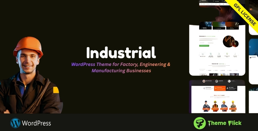Industrial WordPress Theme for Factory, Engineering & Manufacturing Businesses 1.8.1