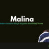 Malina – Modern Personal Blog & Magazine WordPress Theme 2.4.1