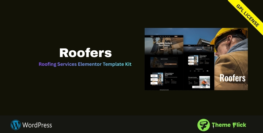 Roofers Elementor Template Kit for Roofing & Construction Services