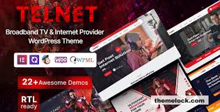 Telnet - Broadband TV & Internet Provider Theme