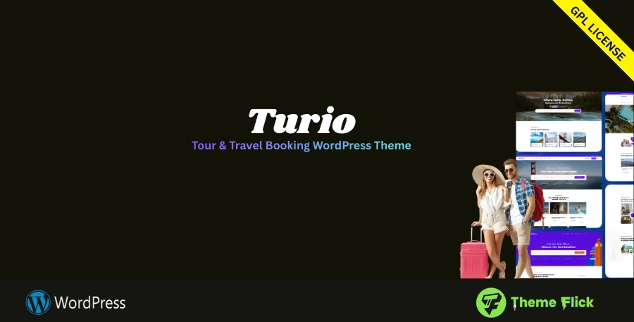 Turio Tour & Travel Booking WordPress Theme – Elementor Tourism Theme 1.5.0
