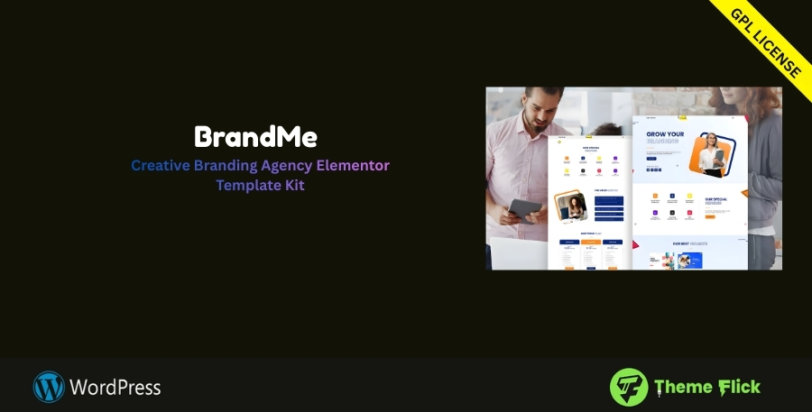 BrandMe – Creative Branding Agency Elementor Template Kit for Professional Agency Websites
