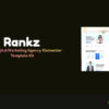 Rankz SEO & Digital Marketing Agency Elementor Template Kit – Professional Marketing Website Design for WordPress