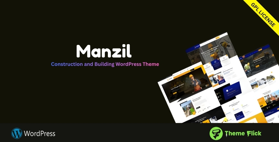Manzil Construction WordPress Theme – Building & Architecture Business Theme 2.3