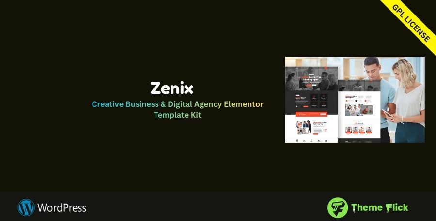 Zenix – Creative Business & Digital Agency Elementor Template Kit for Modern WordPress Agency Websites