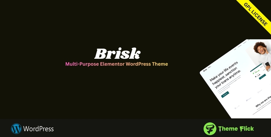 Brisk Multi-Purpose WordPress Theme – Elementor Business & Agency Theme 6.3.0