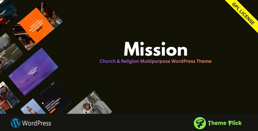 Mission Church WordPress Theme – Nonprofit, Charity & Religious Website Theme 1.10